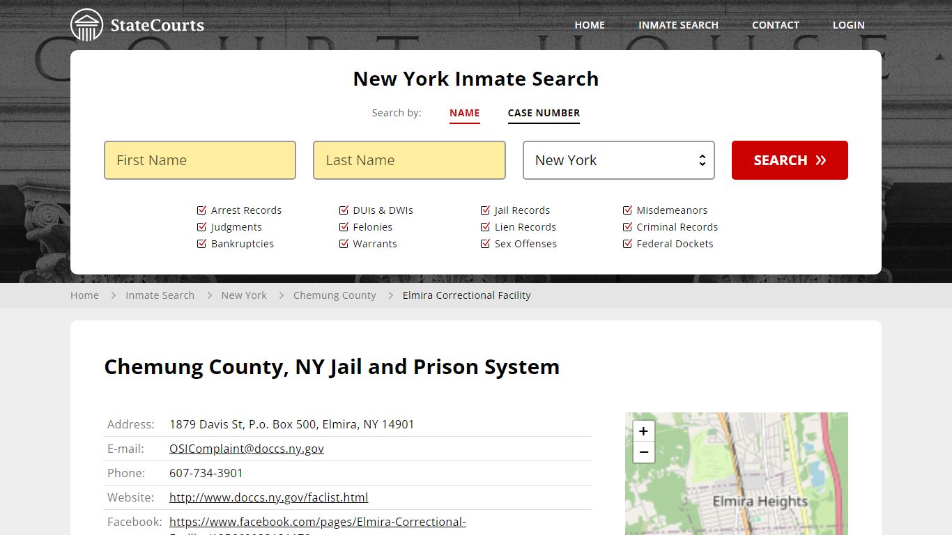 Chemung County, NY Jail and Prison System - State Courts